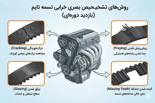 تشخیص خرابی تسمه تایم